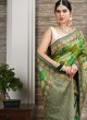 Geometric Pattern Banarasi Silk Sree